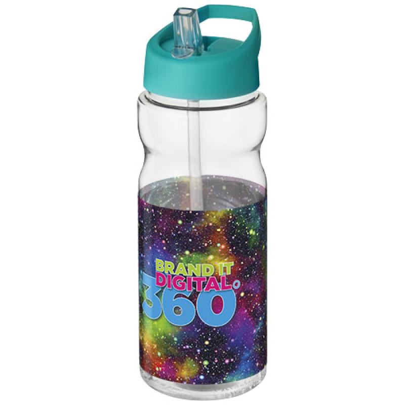 Bidón deportivo con tapa con boquilla de 650 ml H2O Active® "Base"