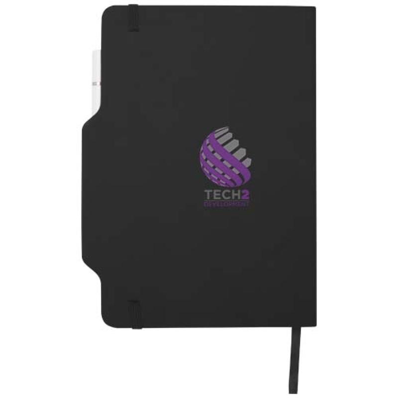 Libreta de tapa dura A5 con combinación de bolígrafo y lápiz "Nexus" (tinta negra)