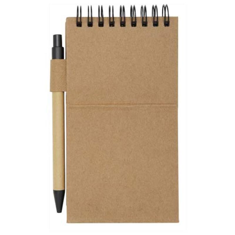 Bloc de notas adhesivas con bolígrafo "Flipper" (tinta negra)