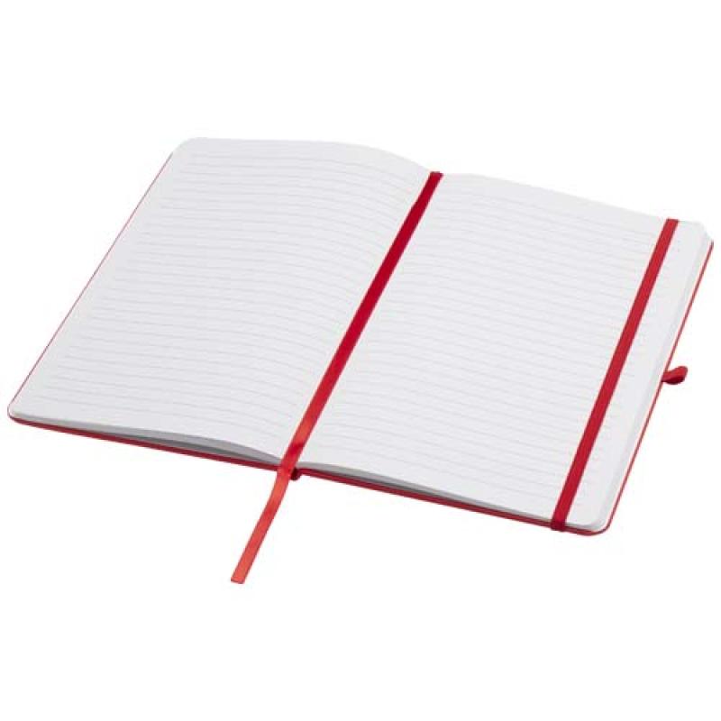 Libreta de tapa dura A5 de material reciclado con páginas rayadas "Teak"