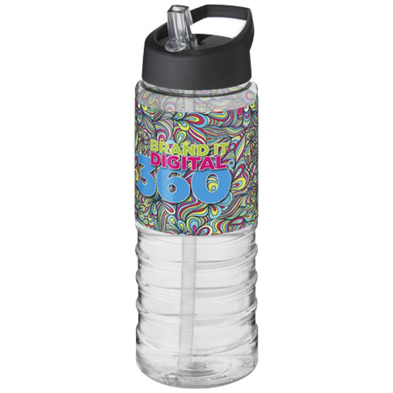 Bidón deportivo con tapa con boquilla de 750 ml H2O Active® "Treble "