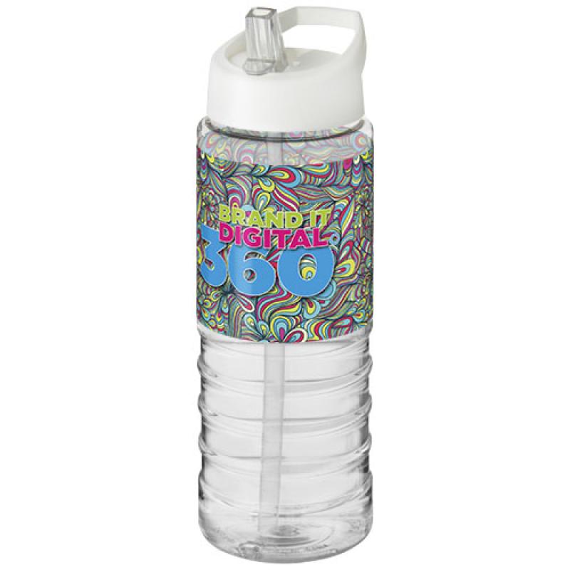 Bidón deportivo con tapa con boquilla de 750 ml H2O Active® "Treble "