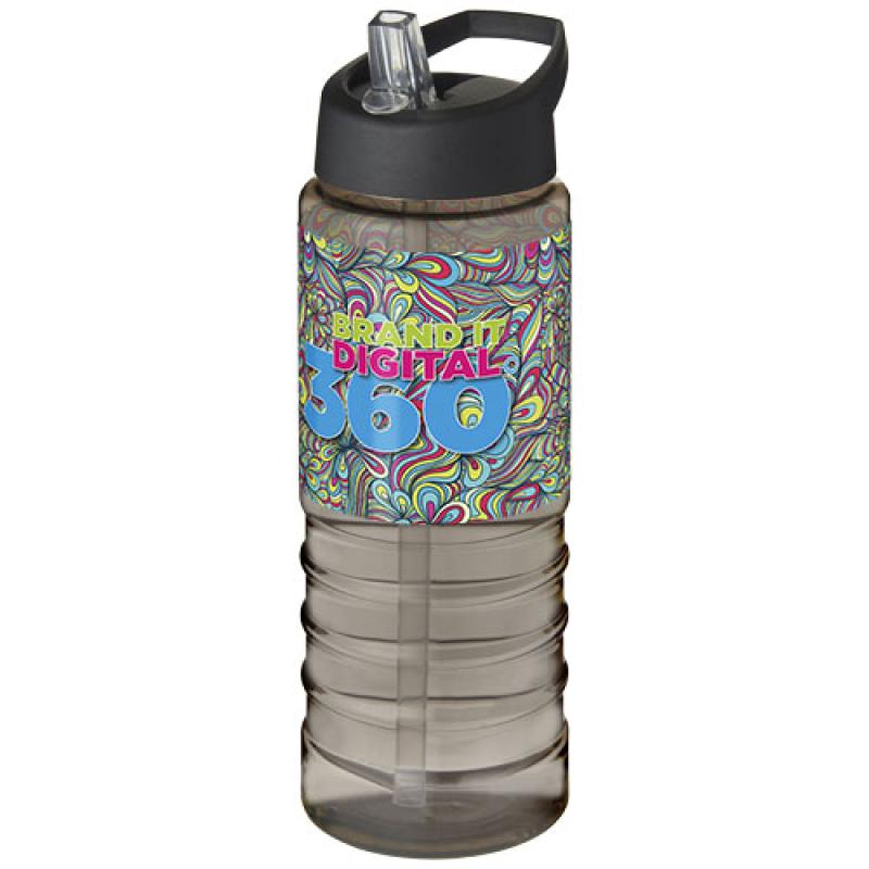 Bidón deportivo con tapa con boquilla de 750 ml H2O Active® "Treble "