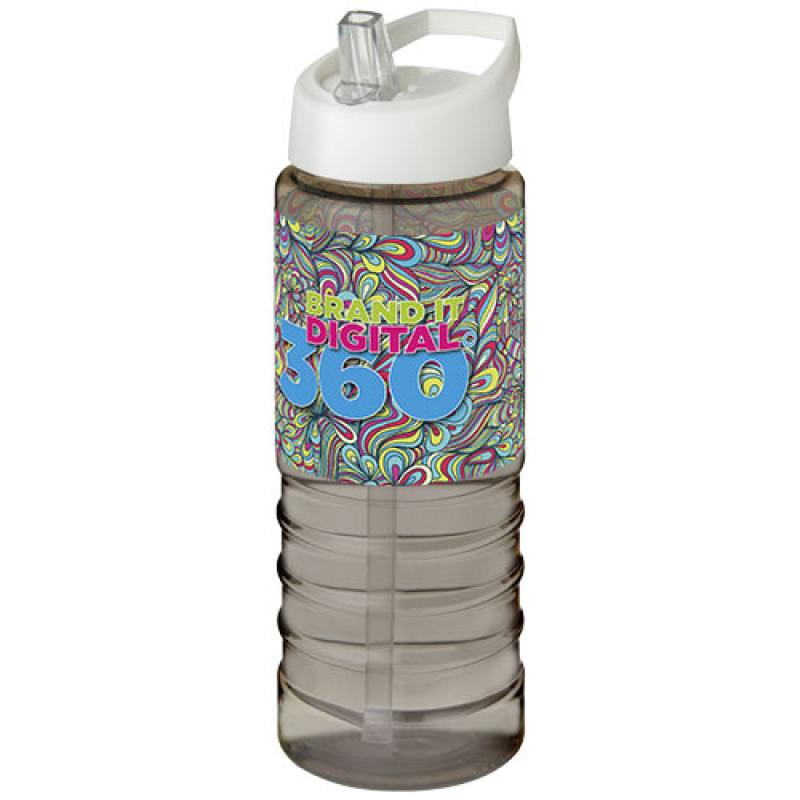 Bidón deportivo con tapa con boquilla de 750 ml H2O Active® "Treble "