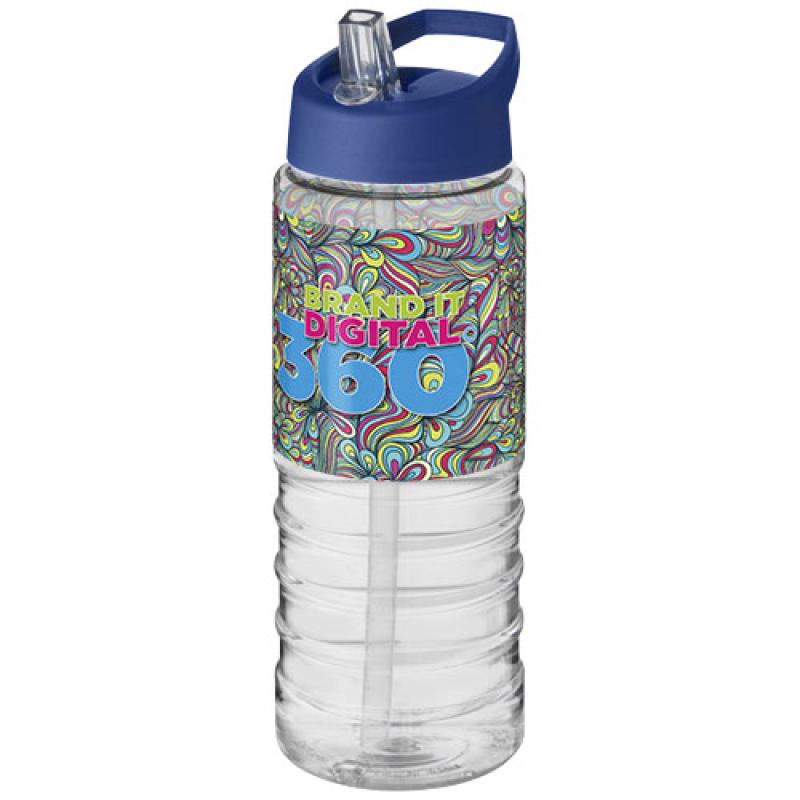 Bidón deportivo con tapa con boquilla de 750 ml H2O Active® "Treble "