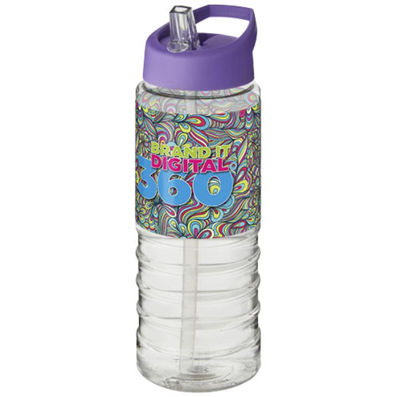 Bidón deportivo con tapa con boquilla de 750 ml H2O Active® "Treble "