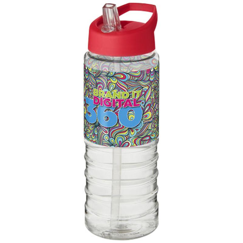 Bidón deportivo con tapa con boquilla de 750 ml H2O Active® "Treble "