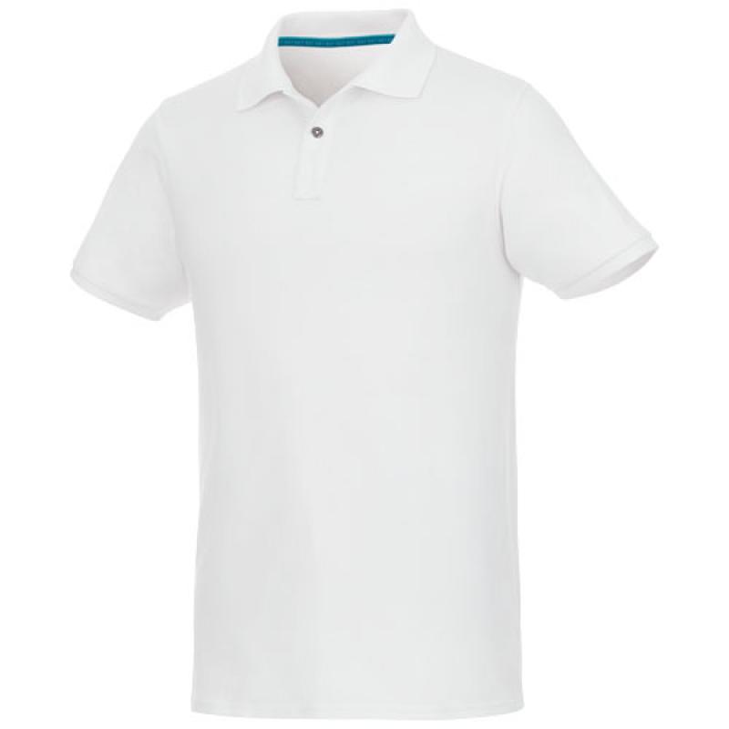 Polo de manga corta de material reciclado orgánico GRS para hombre "Beryl"