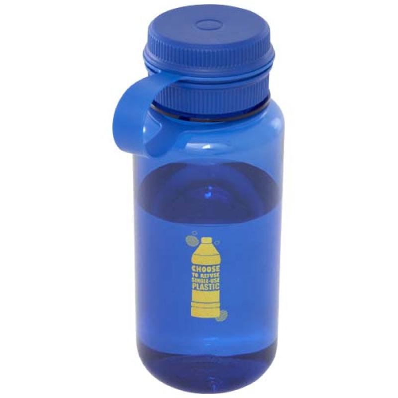 Botella deportiva de RPET con certificado RCS, de 900 ml y con tapa multifunción "Ryder"