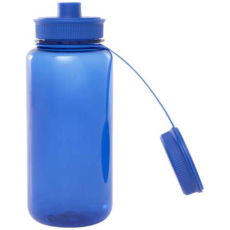 Botella deportiva de RPET con certificado RCS, de 900 ml y con tapa multifunción "Ryder"