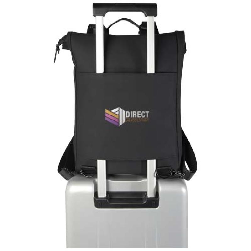 Mochila para portátil de 15,6", de 12 litros, reciclada GRS y con parte superior enrollable "Turner"
