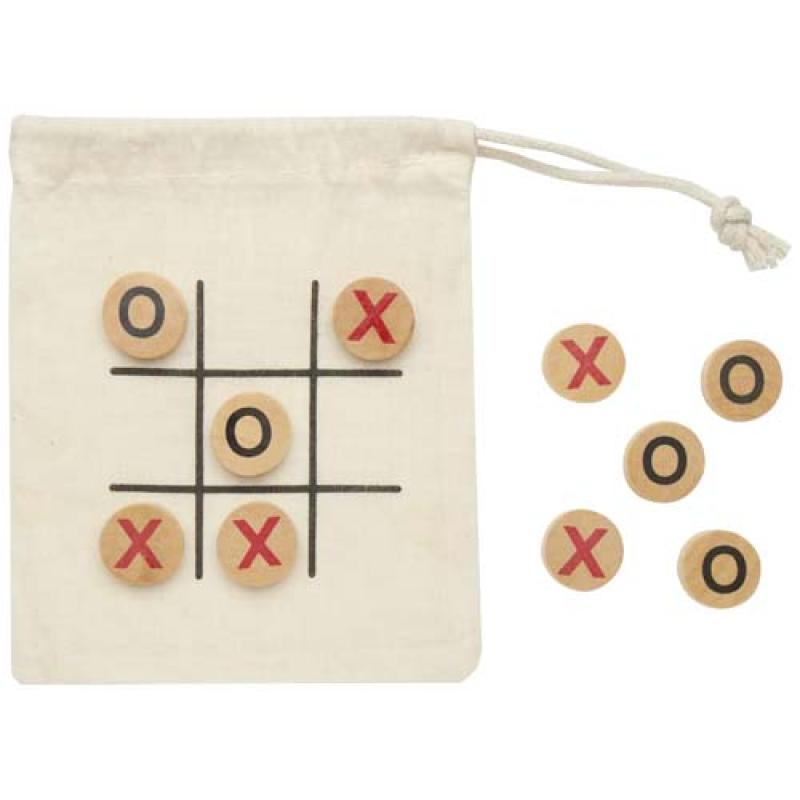 Juego 3 en raya de madera "Whorl"