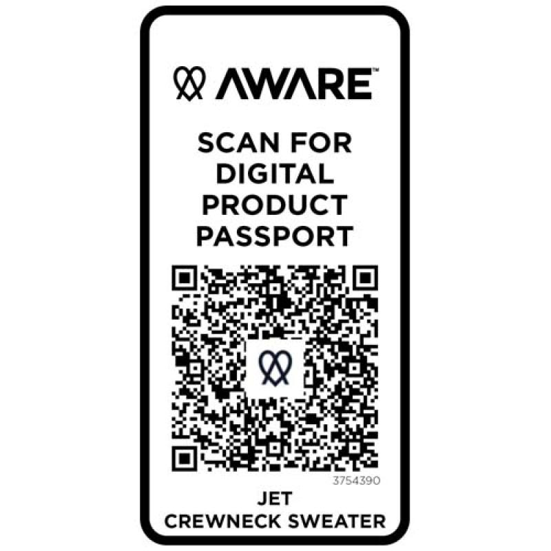 Jersey reciclado de cuello redondo unisex "Aware™" "Jet"