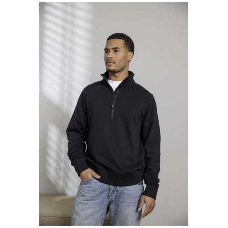 Sudadera unisex de material reciclado con cremallera 1/4 Aware™ "Tin"