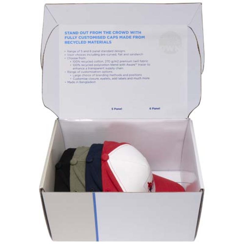 Kit de muestras de gorras recicladas