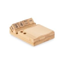 Calendario sobremesa de bambú