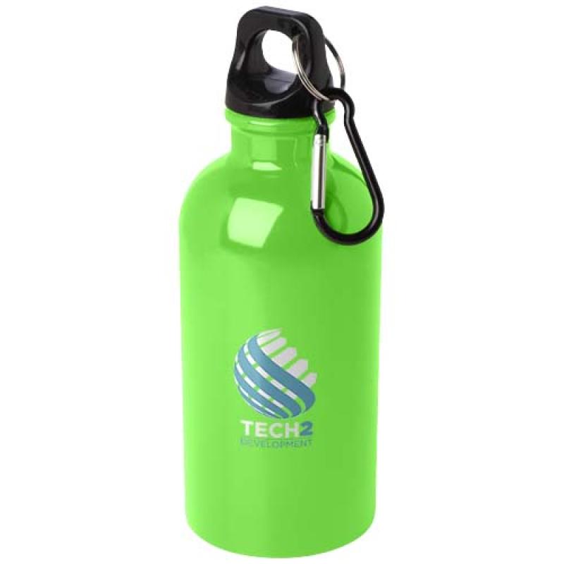 Bidón de 400 ml de acero inoxidable con certificado RCS con mosquetón "Oregon"