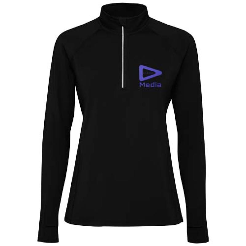 Sudadera de manga larga con media cremallera para mujer "Estambul"