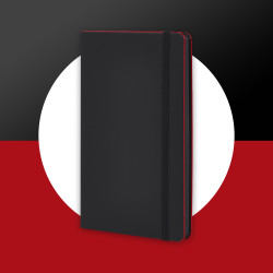 QO4-Notebook Láser - MC-Black Laser - B41- Black-Red