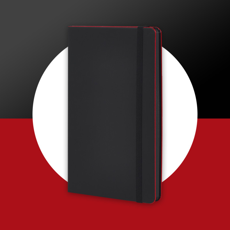 QO4-Notebook Láser - MC-Black Laser - B41- Black-Red