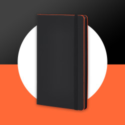 QO4-Notebook Láser - MC-Black Laser - T3S- Black-Neon Orange