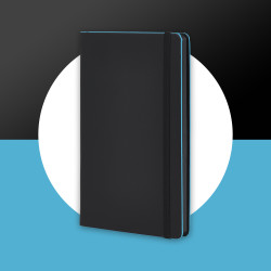 QO4-Notebook Láser - MC-Black Laser - T10- Black-Aqua Blue