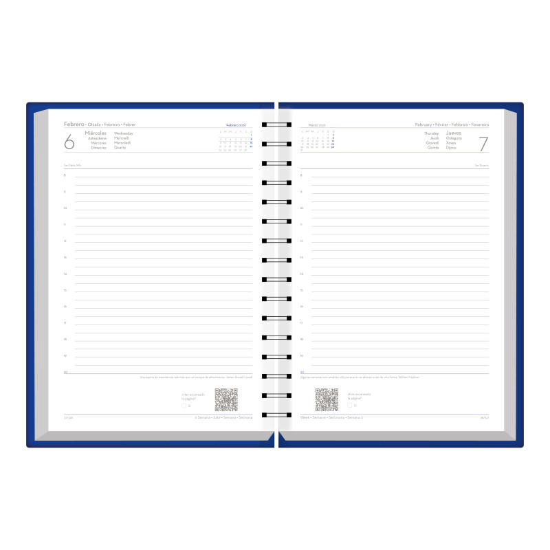 D08-Dietario Base Wire'o 58-Premium B32-Azul