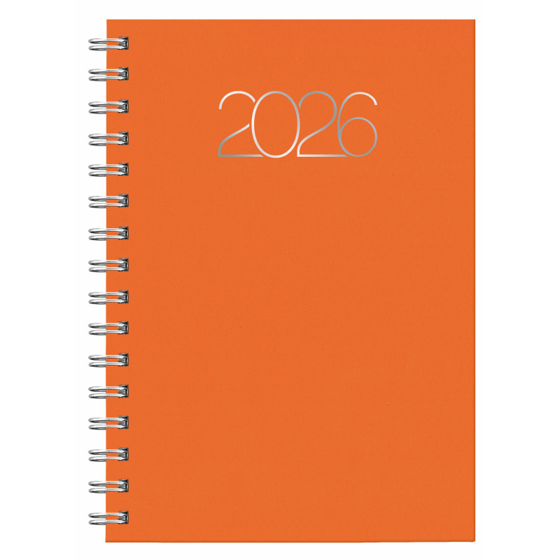 D08-Dietario Base Wire'o 58-Premium B35-Naranja