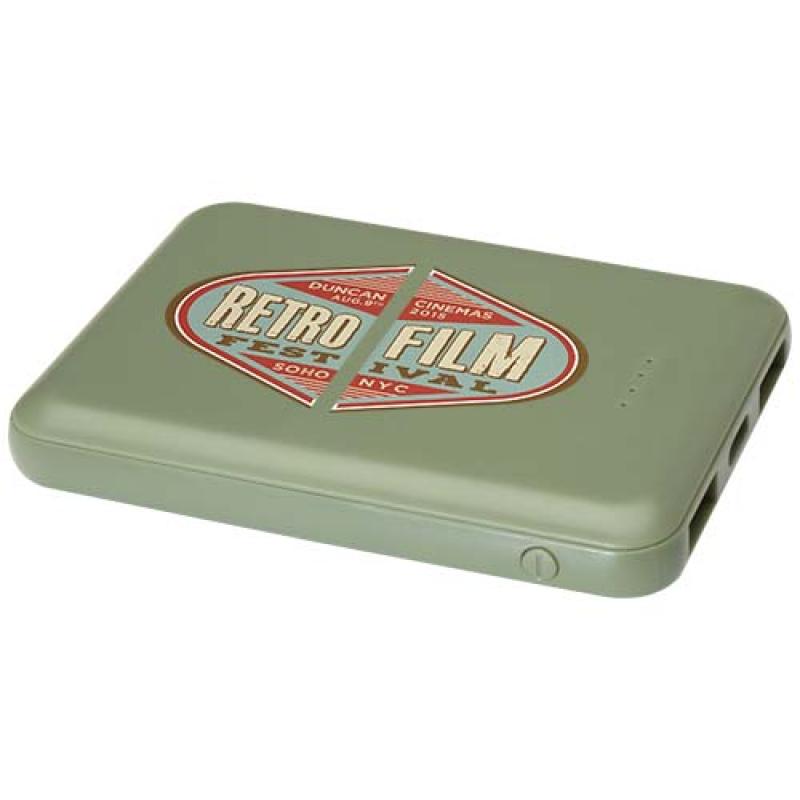 Batería externa tipo C de plástico reciclado de 5000 mAh "Asama"