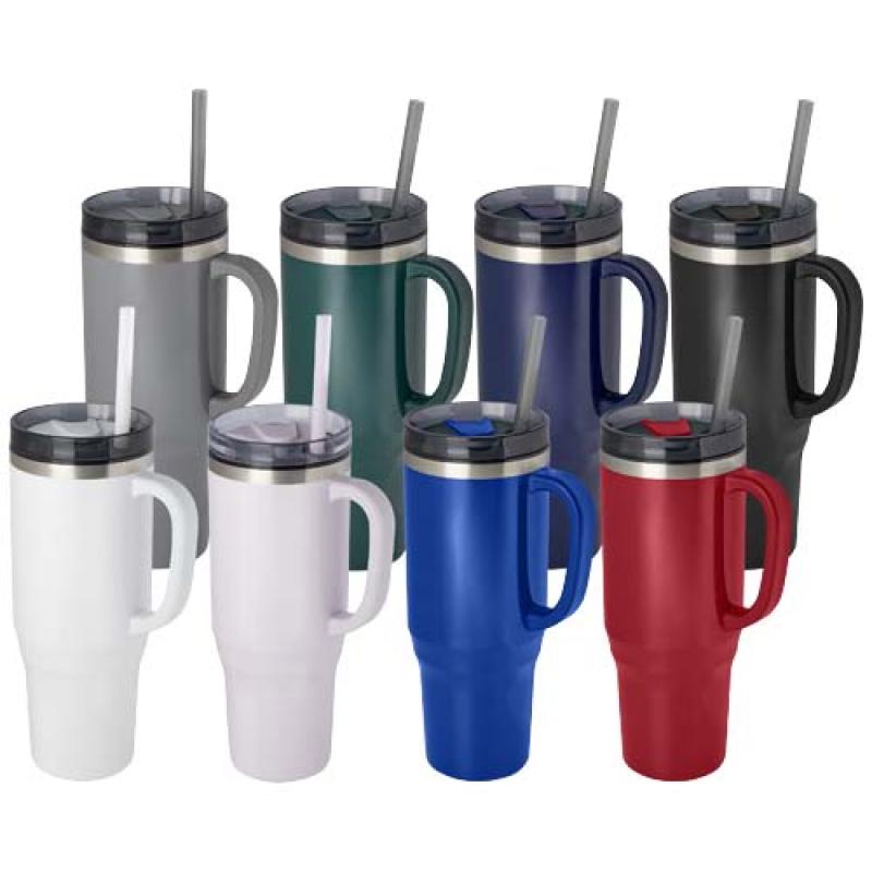 Vaso térmico con pajita de 1200 ml con certificado RCS "Melbourne"