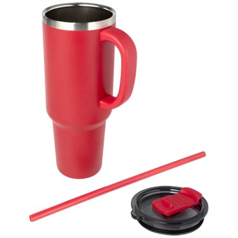 Vaso de cobre de 1200 ml con doble pared, pajita, aislamiento y certificado RCS "Sydney"