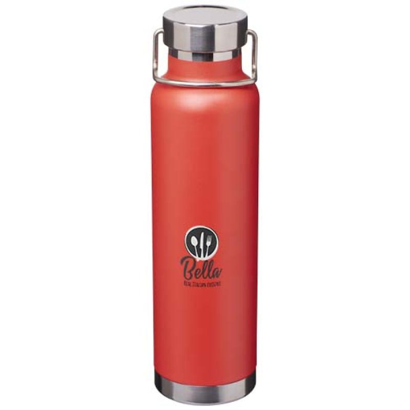 Botella de 650 ml de acero inoxidable reciclado con certificado RCS con aislamiento de cobre "Thor"