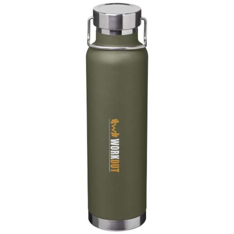 Botella de 650 ml de acero inoxidable reciclado con certificado RCS con aislamiento de cobre "Thor"