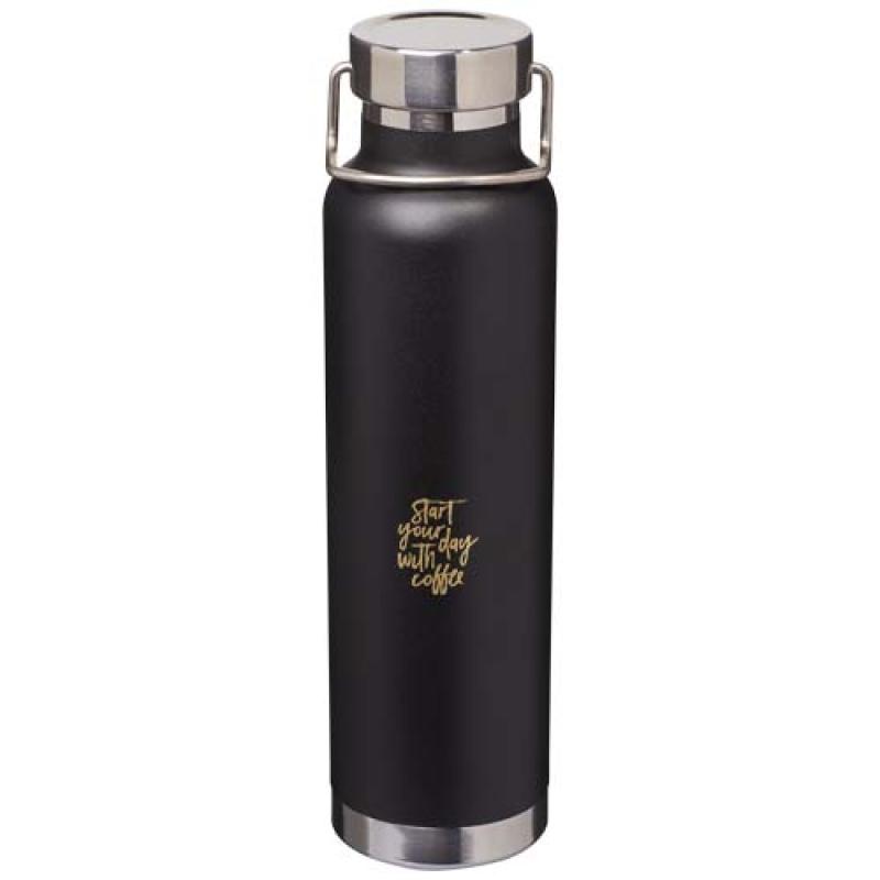 Botella de 650 ml de acero inoxidable reciclado con certificado RCS con aislamiento de cobre "Thor"