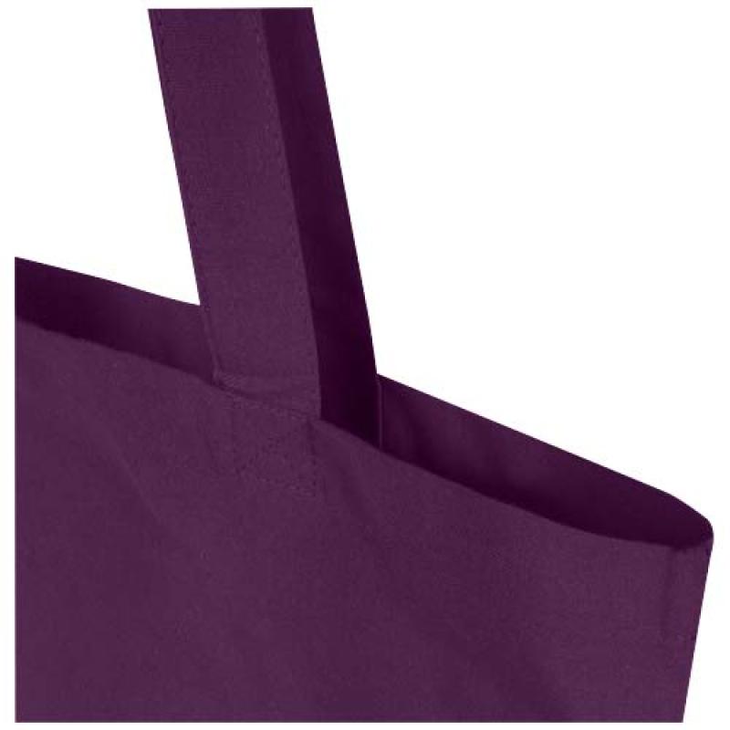 Bolsa Tote de 7 L de algodón reciclado de 140 g/m² con certificado GRS "Madras Blend"