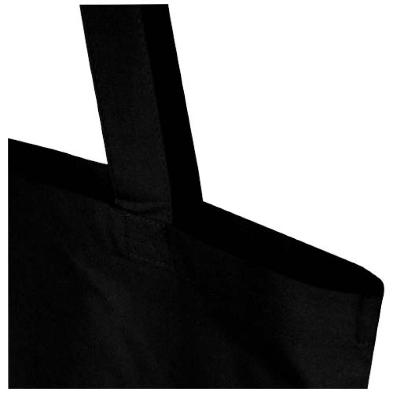 Bolsa Tote de 7 L de algodón reciclado de 140 g/m² con certificado GRS "Madras Blend"