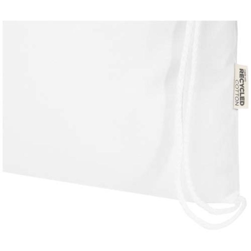 Bolsa de 5 L con cordón de algodón reciclado de 140 g/m² con certificado GRS "Oregon Blend"