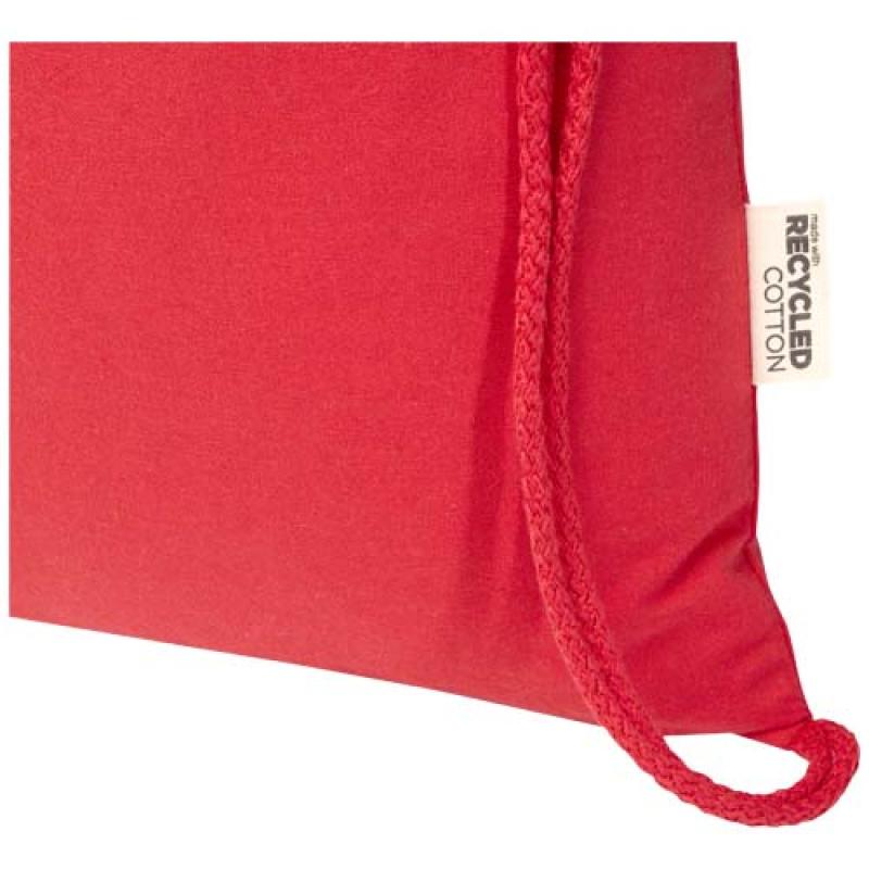 Bolsa de 5 L con cordón de algodón reciclado de 140 g/m² con certificado GRS "Oregon Blend"