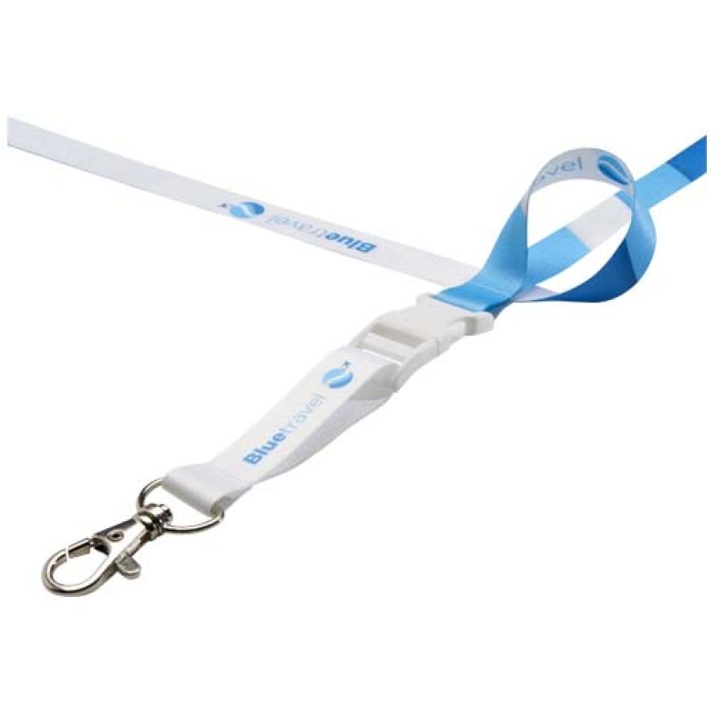 Bucks lanyard en sublimación con hebilla de seguridad desmontable