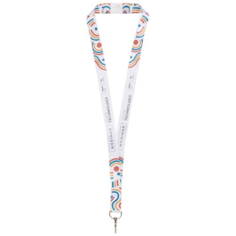 Addie lanyard en sublimación con cierre de seguridad