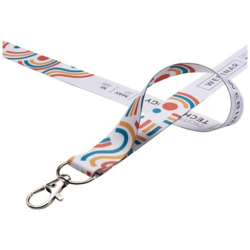Addie lanyard en sublimación con cierre de seguridad