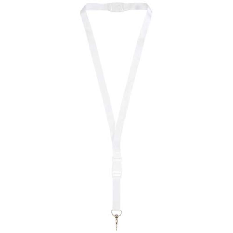 Balta lanyard en sublimación con hebilla desmontable y cierre de seguridad