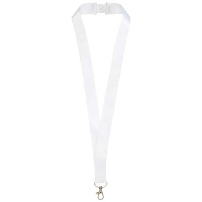 Addie lanyard en sublimación de PET reciclado con cierre de seguridad
