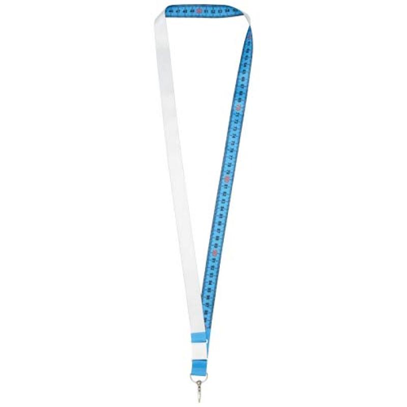Isla lanyard de 1 metro en PET reciclado con sublimación con cierre de seguridad