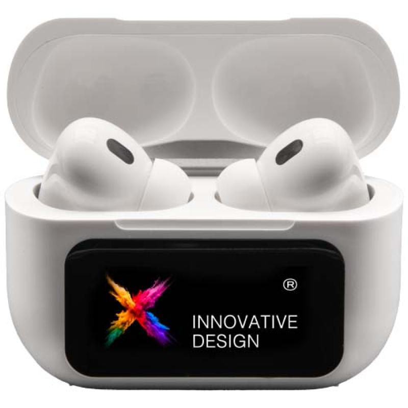 Auriculares con ANC y estuche de carga interactivo con pantalla táctil "SCX.design E26"