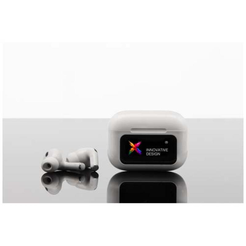 Auriculares con ANC y estuche de carga interactivo con pantalla táctil "SCX.design E26"