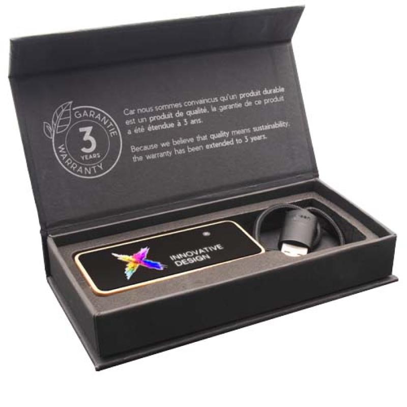 Hub USB 8 en 1 de madera con doble entrada y 6 puertos "SCX.design H21"