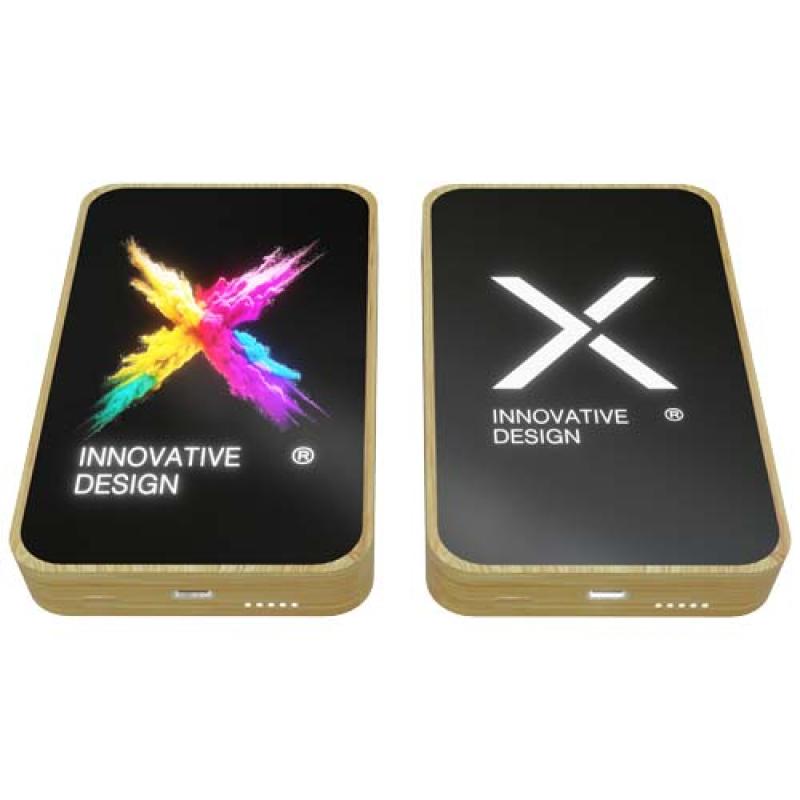 Batería externa de madera de 15 W y 5000 mAh con "MagSafe" "SCX.design P26"