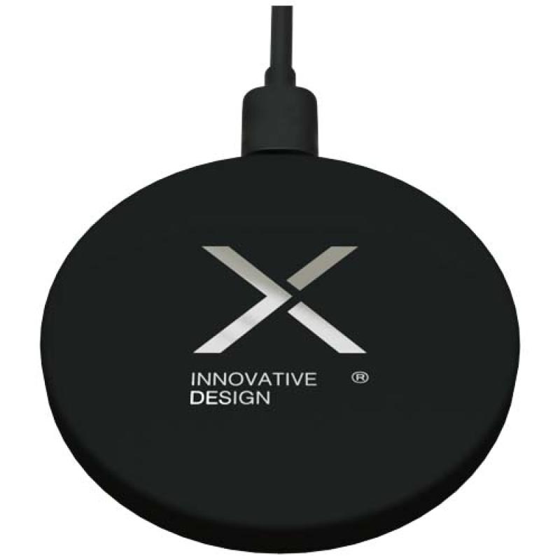 Base de carga inalámbrica extraplana de aluminio reciclado de 15 W "SCX.design W37"