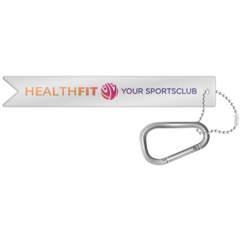 Colgante ligero de PVC reflectante con mosquetón "RFX™ H-9"